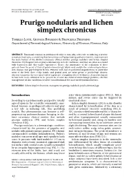 Prurigo Nodularis and Lichen Simplex Chronicus