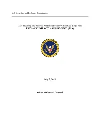 Case Tracking and Records Retention System (Ctarrs) Privacy Impact