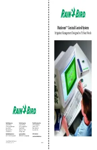 Rainbird Maxicom2 Central Control
