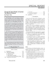 SPECIAL REPORT (C) Tax Analysts 2011