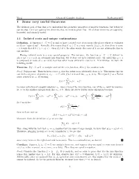 1 Some Very Useful Theorems