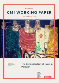 Cmi Working Paper September, 2017