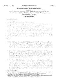 Commission Implementing Decision (Eu) 2018