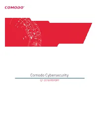 Comodo Cybersecurity Threat Intelligence Lab ������������������������������������������������������������������������������ 66