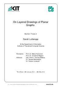 On Layered Drawings of Planar Graphs