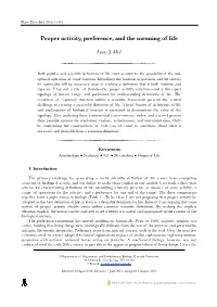 Proper Activity, Preference, and the Meaning of Life