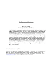 The Dynamics of Dominance