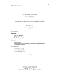 Uncorrected Transcript