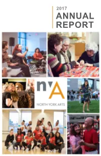 2017 Annual Report Message from Executive Director & Chair