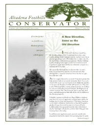 Altadena Foothills CONSERVATOR Newsletter of the Altadena Foothills Conservancy Number 11 June 2007