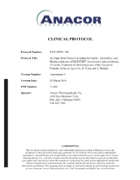 Clinical Protocol