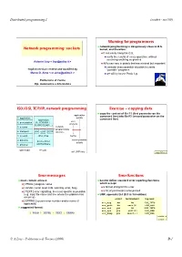 Distributed Programming I (Socket - Nov'09)