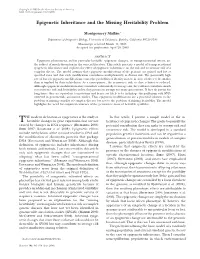 Epigenetic Inheritance and the Missing Heritability Problem