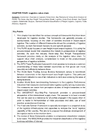 Logistics Value Chain Key Points 1. This Chapter Has Identified