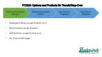 Options and Products for Transit/Stop-Over