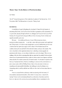 Theory Time: on the History of Poststructuralism