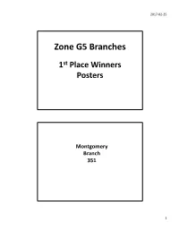 Zone G5 Branches