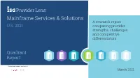 ISG Providerlens™ Quadrant Report