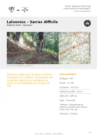 Lalouvesc - Sarras Difcile Ardèche Verte - Lalouvesc