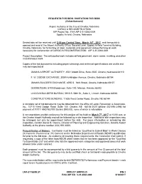 Notice to Bidders (Invitation for Bids)