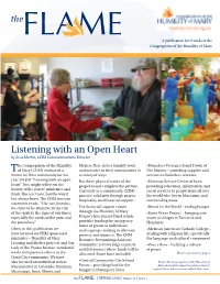 SPRING 2018 | Volume 16 | Issue 1 CONGREGATION of the HUMILITY of MARY