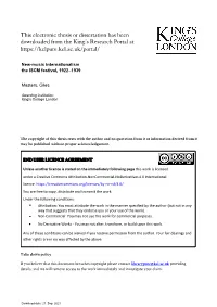 This Electronic Thesis Or Dissertation Has Been Downloaded from the King’S Research Portal At