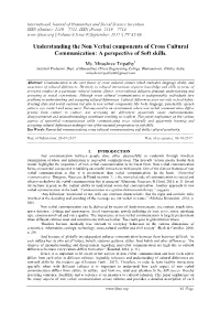 Understanding the Non Verbal Components of Cross Cultural Communication: a Perspective of Soft Skills