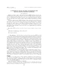 A Numerical Study of Feti Algorithms for Mortar Finite Element Methods∗