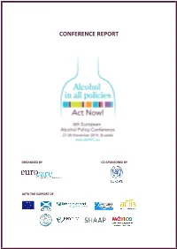 Alcohol in All Policies: Cost-Effective Interventions to Prevent and Reduce Alcohol-Related Harm