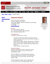 Alexander Stephan | Mershon Center for International Security Studies | the Ohio State University