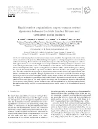 Asynchronous Retreat Dynamics Between the Irish Sea Ice Stream and Terrestrial Outlet Glaciers