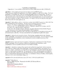 Comments on Appendices, BDG Report 2010