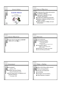 Course Objectives
