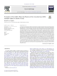 Formation of Ares Vallis (Mars) by Effusions of Low-Viscosity Lava Within Multiple Regions of Chaotic Terrain