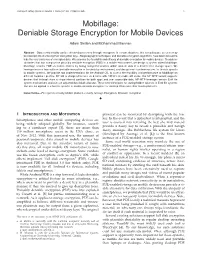 Mobiflage: Deniable Storage Encryption for Mobile Devices 3