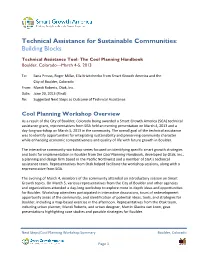 Technical Assistance for Sustainable Communities: Building Blocks