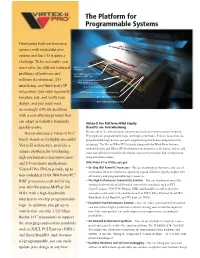 Vitex-II Pro: the Platfom for Programmable Systems