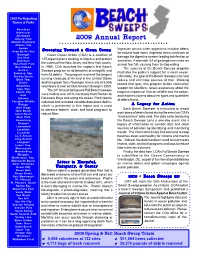 2009 Beach Sweeps Report.Pdf