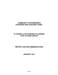 Community Partnerships Overview and Scrutiny Panel