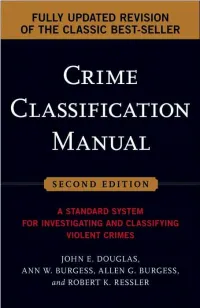 Crime Classification Manual