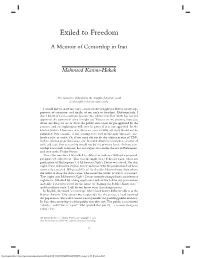 Exiled to Freedom