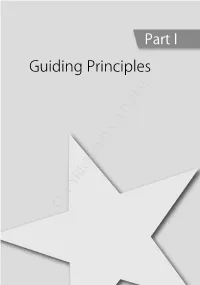 Guiding Principles Guiding Principles