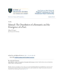 Ishmael: the Dissolution of a Romantic and the Emergence of a Poet