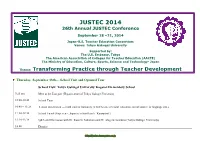 JUSTEC 2014 Program