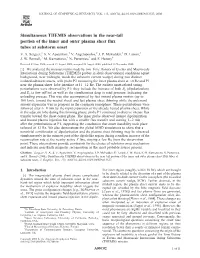 Simultaneous THEMIS Observations in the Near-Tail Portion of the Inner and Outer Plasma Sheet Flux Tubes at Substorm Onset V