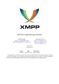 XEP-0353: Jingle Message Initiation