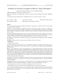 Evolution of University Governance in Morocco: What Is the Impact?