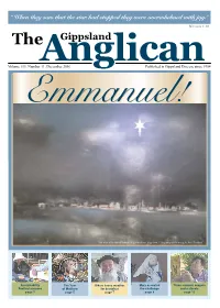 Gippsland Anglican December 2016 View Archived Newsletter