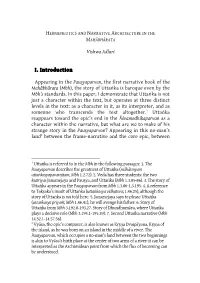 Hermeneutics and Narrative Architecture in the Mahābhārata