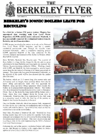 April 2012 Price 20P BERKELEY’S ICONIC BOILERS LEAVE for RECYCLING